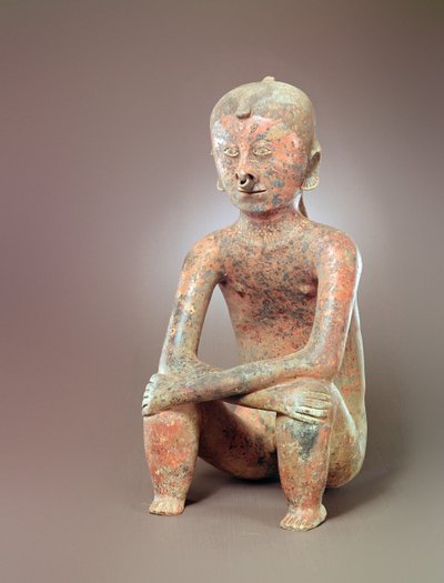 Zittend figuur, Chinesco cultuur door Pre Columbian